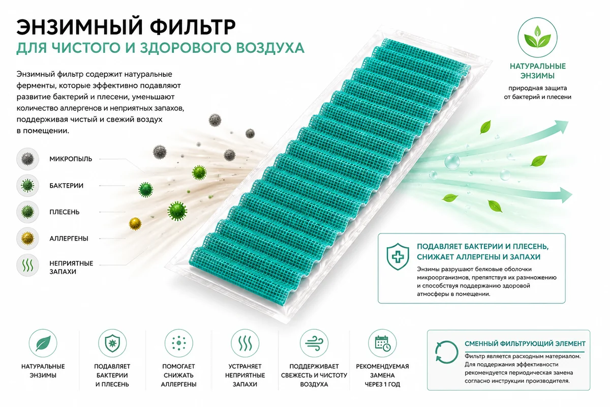 Энзимный фильтр для кондиционера